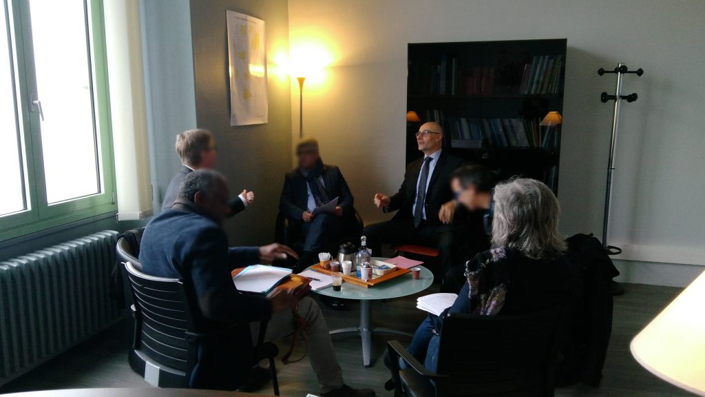 Réunion avec Yves Duchange